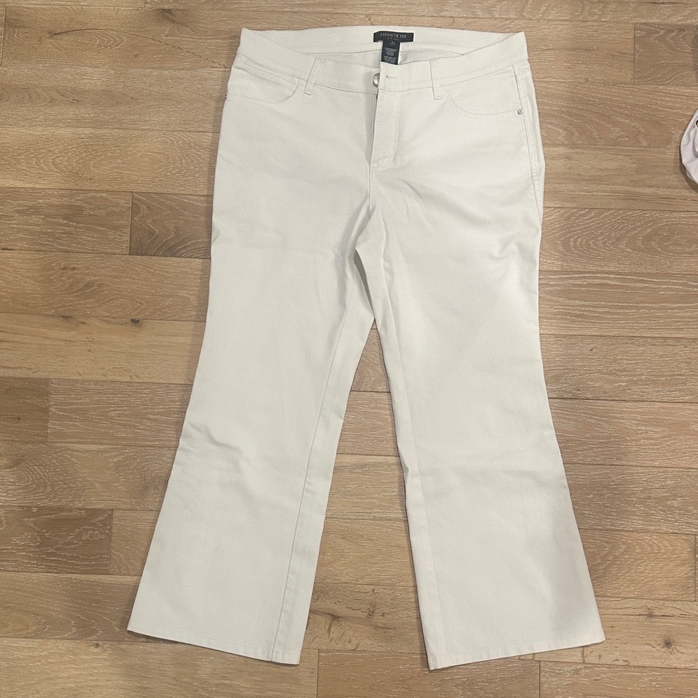 Lafayette 148 New York Cream Trousers